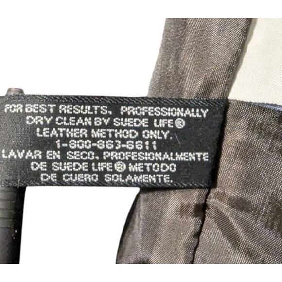 Vintage NOS Dead Stock 90s Arizona Jeans Brown Suede Leather Vest Men’s Large H - Picture 8 of 10